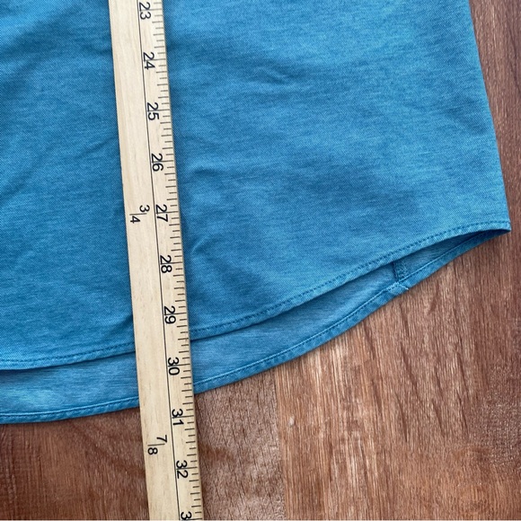 lululemon athletica One Thing At A Time Button Up Shirt Mens Large Sea Steel - Picture 4 of 9